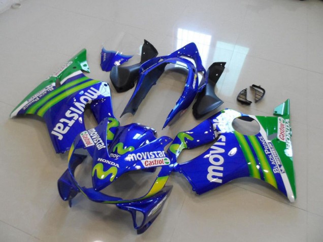 Bleu Movistar Castrol Carénage Moto CBR 600 F4i 04-07 Bleu Movistar Castrol Carénage Moto CBR 600 F4i 04-07
