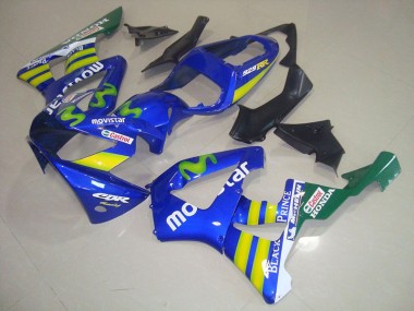 Bleu Movistar Castrol Carénage Moto CBR 900 RR 929 00-01