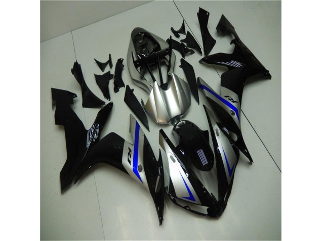 Bleu Noir Argent Carénage Moto R1 04-06