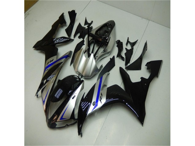 Bleu Noir Argent Carénage Moto R1 04-06