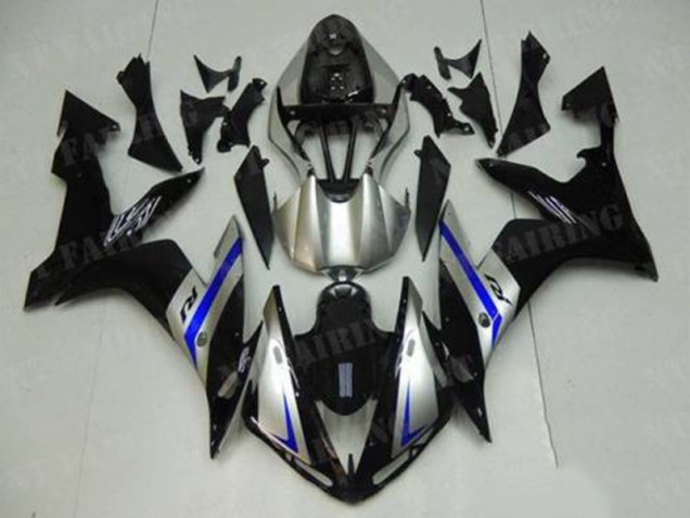 Bleu Noir Argent Carénage Moto R1 04-06