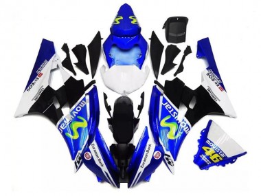Bleu Noir Blanc Carénage Moto R6 06-07