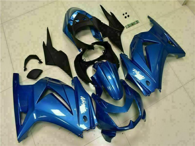 Bleu Noir Blanc Ninja Carénage Moto EX250 08-12 Bleu Noir Blanc Ninja Carénage Moto EX250 08-12