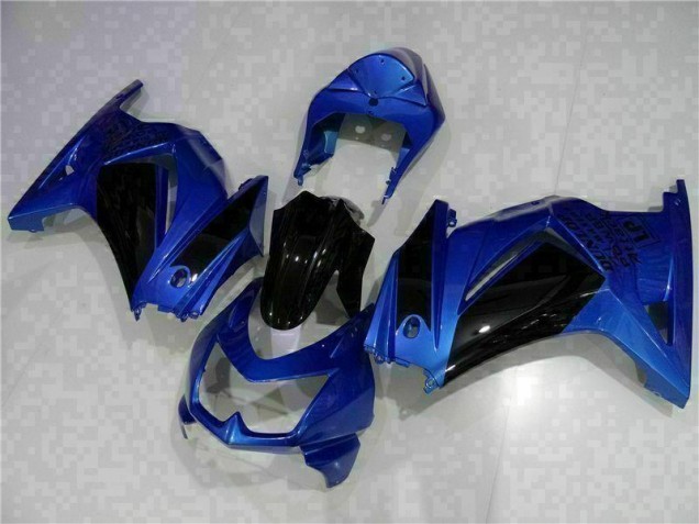Bleu Noir Carénage Moto EX250 08-12 Bleu Noir Carénage Moto EX250 08-12