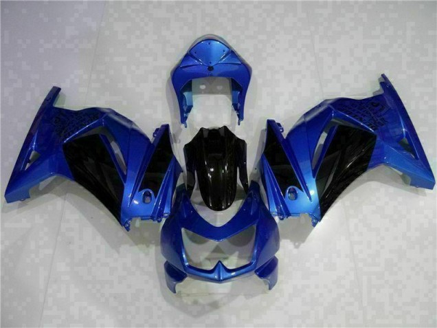 Bleu Noir Carénage Moto EX250 08-12 Bleu Noir Carénage Moto EX250 08-12