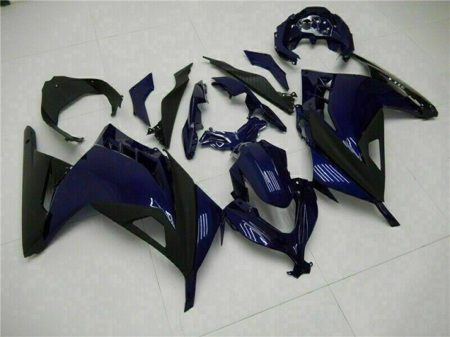 Bleu Noir Carénage Moto EX300 13-16