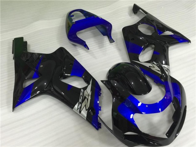 Bleu Noir Carénage Moto GSXR 1000 K1 00-02 Bleu Noir Carénage Moto GSXR 1000 K1 00-02