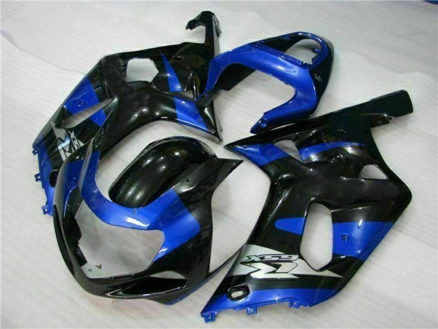 Bleu Noir Carénage Moto GSXR 600 / 750 K1 K2 K3 01-03