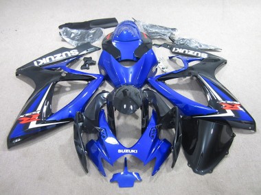 Bleu Noir Carénage Moto GSXR 750 K6 06-07