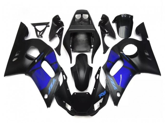 Bleu Noir Carénage Moto R6 98-02 Bleu Noir Carénage Moto R6 98-02