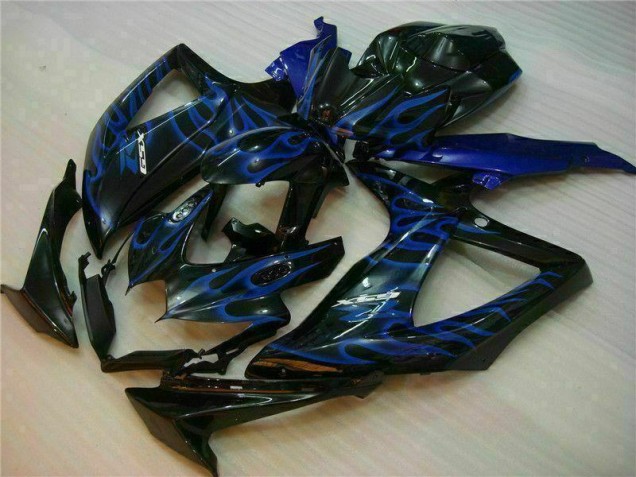Bleu Noir Carénages Moto GSXR 600 / 750 K8 08-10