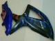 Bleu Noir Carénages Moto GSXR 600 / 750 K8 08-10