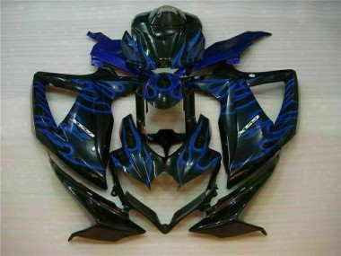 Bleu Noir Carénages Moto GSXR 600 / 750 K8 08-10