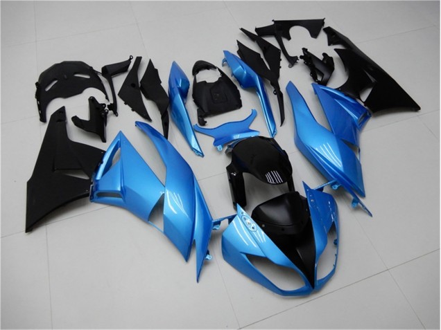 Bleu Noir Carénages Moto ZX6R 09-12 Bleu Noir Carénages Moto ZX6R 09-12