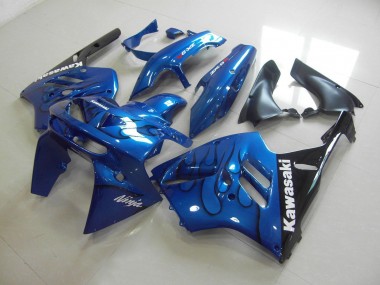Bleu Noir Flamme Carénages Moto ZX9R 94-97