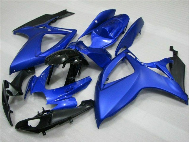 Bleu Noir Kit Carénages Motos Complet GSXR 600 / 750 K6 06-07