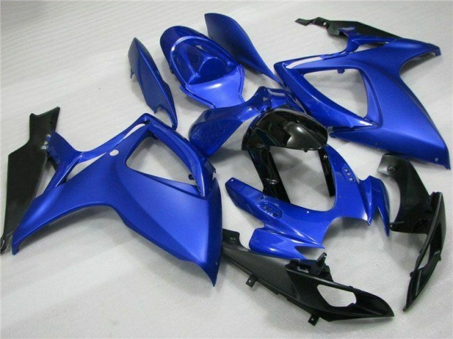 Bleu Noir Kit Carénages Motos Complet GSXR 600 / 750 K6 06-07