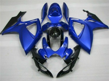 Bleu Noir Kit Carénages Motos Complet GSXR 600 / 750 K6 06-07