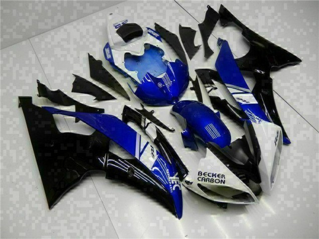 Bleu Noir Kit Carénages Motos Complet R6 08-16