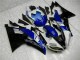 Bleu Noir Kit Carénages Motos Complet R6 08-16