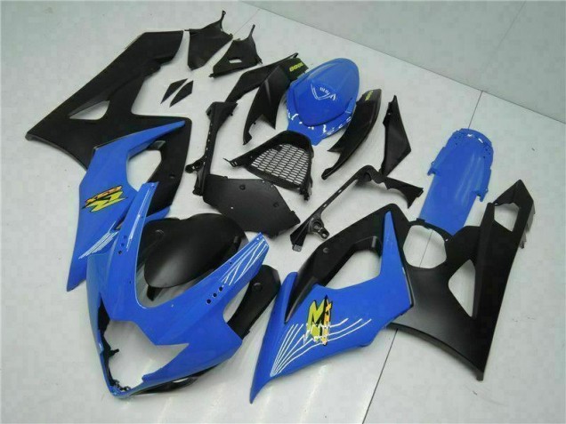 Bleu Noir Kit Carénages Motos GSXR 1000 K5 05-06 Bleu Noir Kit Carénages Motos GSXR 1000 K5 05-06