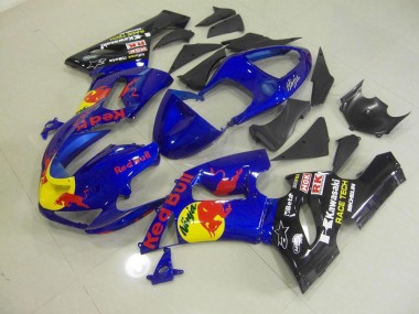 Bleu Red Bull Carénage Moto ZX6R 05-06