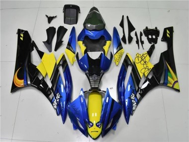 Bleu Requin Carénage Moto R6 06-07