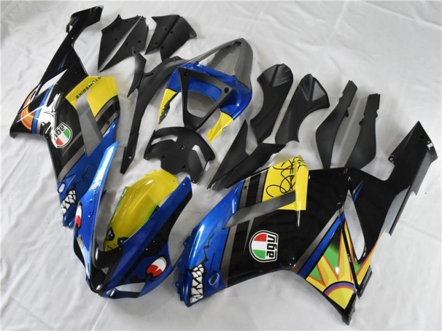 Bleu Requin Carénage Moto ZX6R 07-08