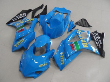 Bleu Rizla Courses Carénage Moto GSXR 1000 K7 07-08