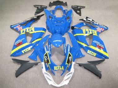 Bleu Rizla Q8 Oils Carénage Moto GSXR 1000 K9 09-16