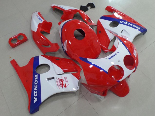 Bleu Rouge Blanc Carénage Moto CBR 250 RR MC22 91-98 Bleu Rouge Blanc Carénage Moto CBR 250 RR MC22 91-98