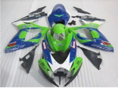 Bleu Vert Carénage Moto GSXR 600 / 750 K6 06-07