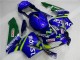 Bleu Vert Movistar Castrol Carénage Moto CBR 600 RR 03-04 Bleu Vert Movistar Castrol Carénage Moto CBR 600 RR 03-04