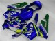 Bleu Vert Movistar Castrol Carénage Moto CBR 600 RR 03-04 Bleu Vert Movistar Castrol Carénage Moto CBR 600 RR 03-04