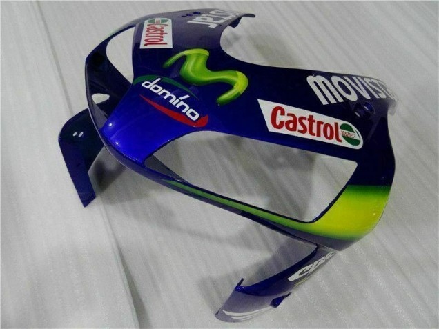 Bleu Vert Movistar Castrol Carénage Moto CBR 600 RR 03-04 Bleu Vert Movistar Castrol Carénage Moto CBR 600 RR 03-04