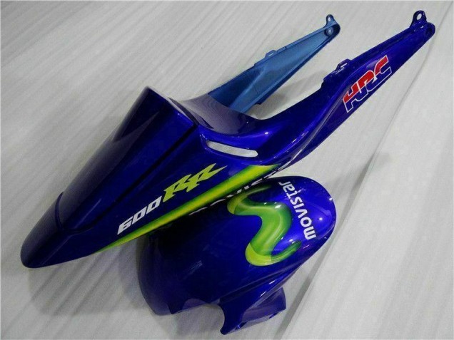 Bleu Vert Movistar Castrol Carénage Moto CBR 600 RR 03-04 Bleu Vert Movistar Castrol Carénage Moto CBR 600 RR 03-04