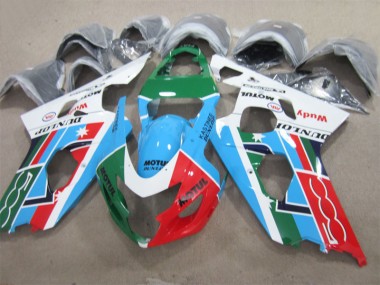 Bleu Vert Rouge Motul Carénage Moto GSXR 600 K4 04-05