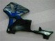 Bleu avec Argent Flamme Carénage Moto CBR 600 RR 03-04