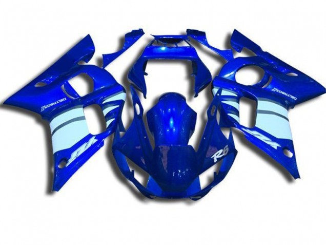 Bleu et Blanc Carénage Moto R6 98-02