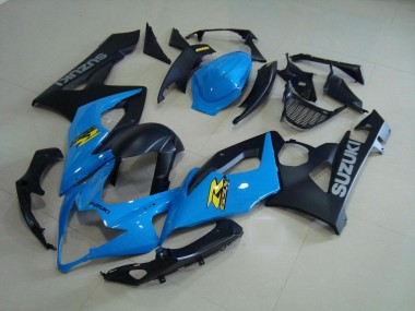 Bleu et Noir Mat Carénage Moto GSXR 1000 K5 05-06