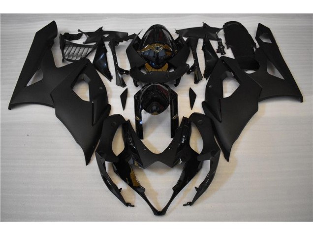 Brillant Noir Mat Carénage Moto GSXR 1000 K5 05-06 Brillant Noir Mat Carénage Moto GSXR 1000 K5 05-06