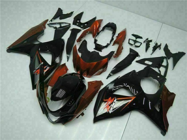 Brun Noir Carénages Moto GSXR 1000 K9 09-16 Brun Noir Carénages Moto GSXR 1000 K9 09-16