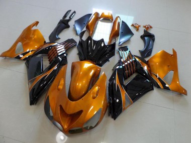 Brun et Noir No Décalque Carénage Moto ZX14R ZZR 1400 06-11