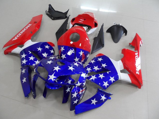 Drapeau américain Carénage Moto CBR 600 RR 05-06 Drapeau américain Carénage Moto CBR 600 RR 05-06