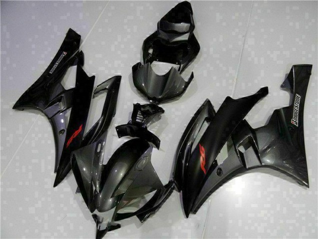 Gris Noir Carénages Moto R6 06-07
