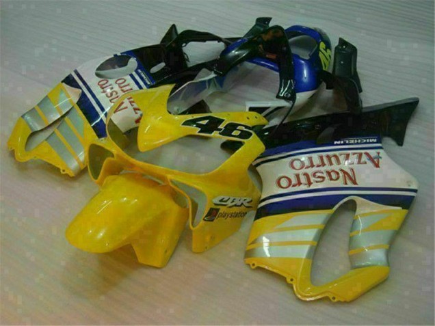 Jaune Argent Nastro Azzurro Carénage Moto CBR 600 F4i 01-03 Jaune Argent Nastro Azzurro Carénage Moto CBR 600 F4i 01-03