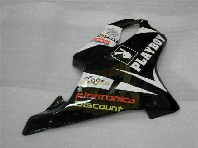 Jaune Argent Noir Playboy Carénage Moto CBR 600 F4i 01-03 Jaune Argent Noir Playboy Carénage Moto CBR 600 F4i 01-03