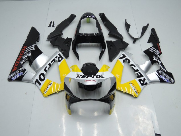 Jaune Argent Noir Repsol Carénage Moto CBR 900 RR 929 00-01