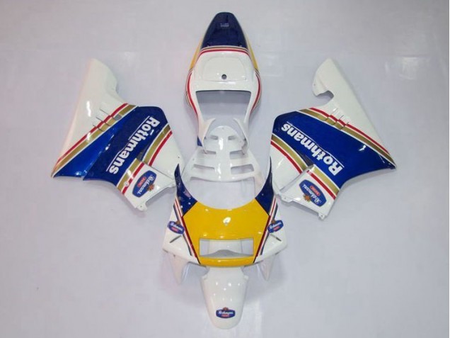 Jaune Blanc Bleu Carénage Moto NSR 250 MC28 P4 94-96 Jaune Blanc Bleu Carénage Moto NSR 250 MC28 P4 94-96