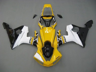 Jaune Blanc Noir Carénage Moto R6 03-05